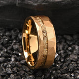 Harold Faceted Inlay Band Ring | Gold-Tone — image 5