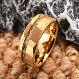 Harold Faceted Inlay Band Ring | Gold-Tone — image 8