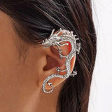Bonnie Dragon Earrings | Silver-Tone