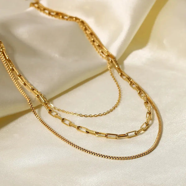 Irene Triple-Layer Chain Necklace - image 2