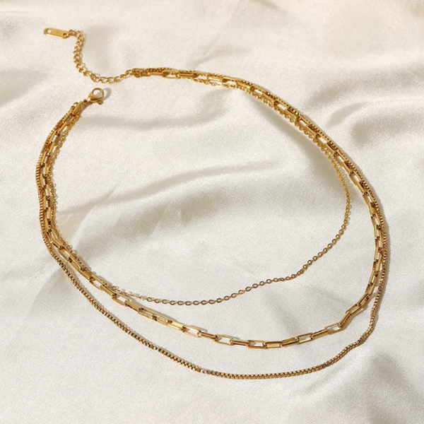 Irene Triple-Layer Chain Necklace - image 3
