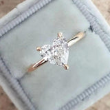 Isadora Slim Heart Sparkle Ring - image 1