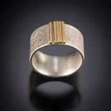 Simone Slim Retro Ring | Gold-Tone