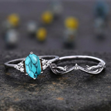 Evelyn Crest Ring Set | Silver-Tone — image 2