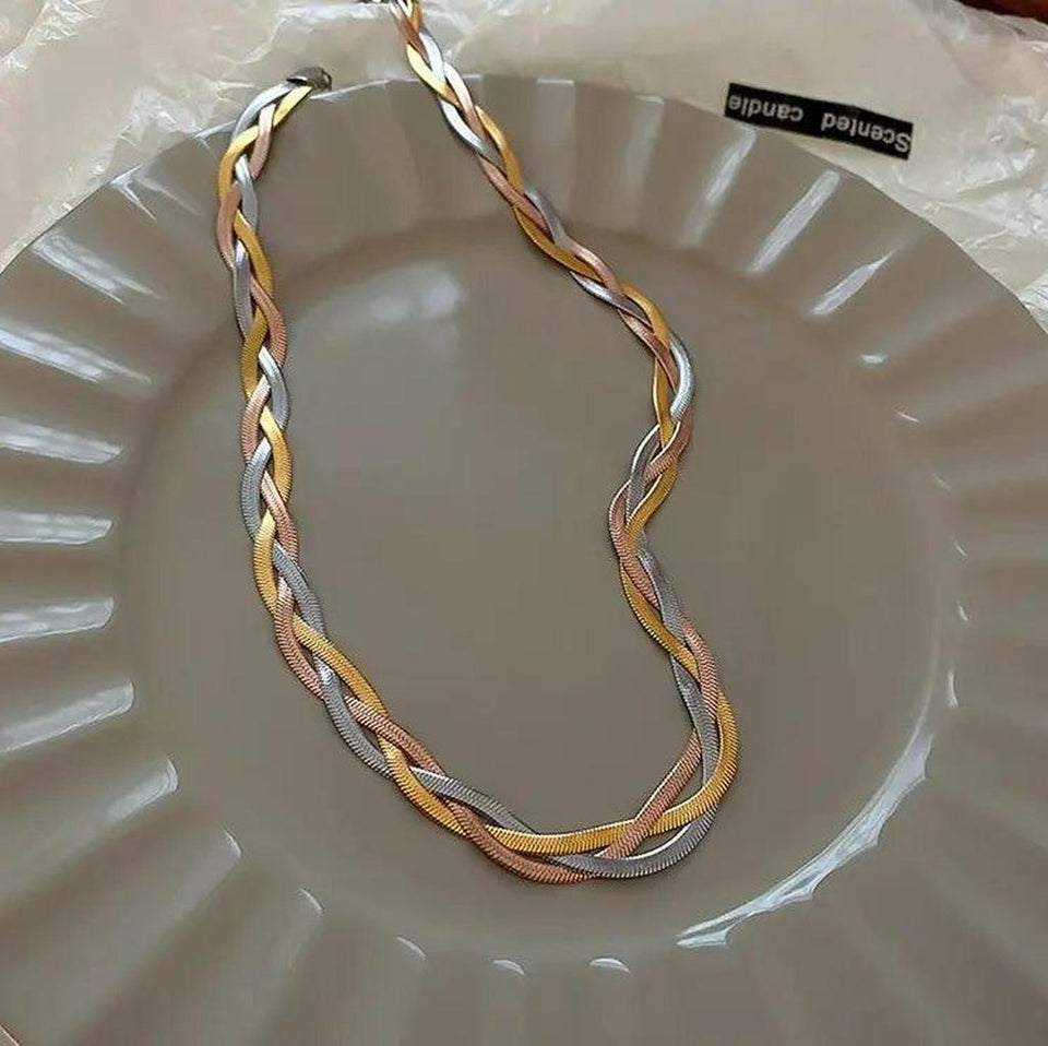 Greta Gold-Tone and Silver-Tone Necklace