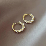 Myrtle Round Pearl-Look Earrings - image 4