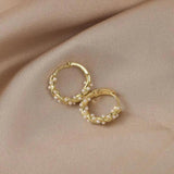 Myrtle Round Pearl-Look Earrings - image 5