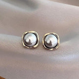Theresa Black Pearl-Look Earrings - image 1