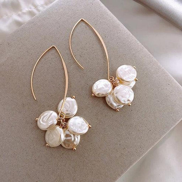 Constance Pearl-Look Sparkle Earrings - image 2