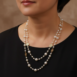 Noelle Small Pearl-Look Necklace | Gold-Tone — image 2