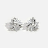 Adeline Flower Opal-Look Earrings | Gold or Silver Tones — image 3
