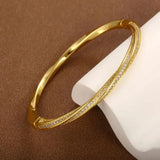Nerissa Double-Row Sparkle Bracelet | Gold-Tone