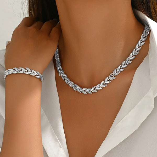 Olivia Rope Chain Accent Jewelry Set — Silver-Tone — image 6