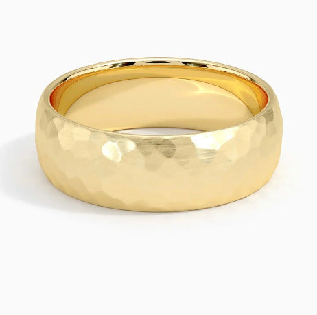 Benjamin Textured Center Ring — Gold-Tone — image 1