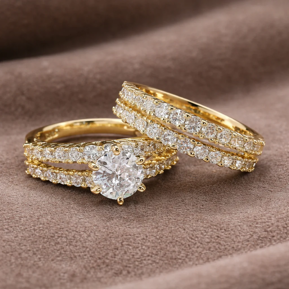 Nora Ring Set — Gold-Tone — image 5