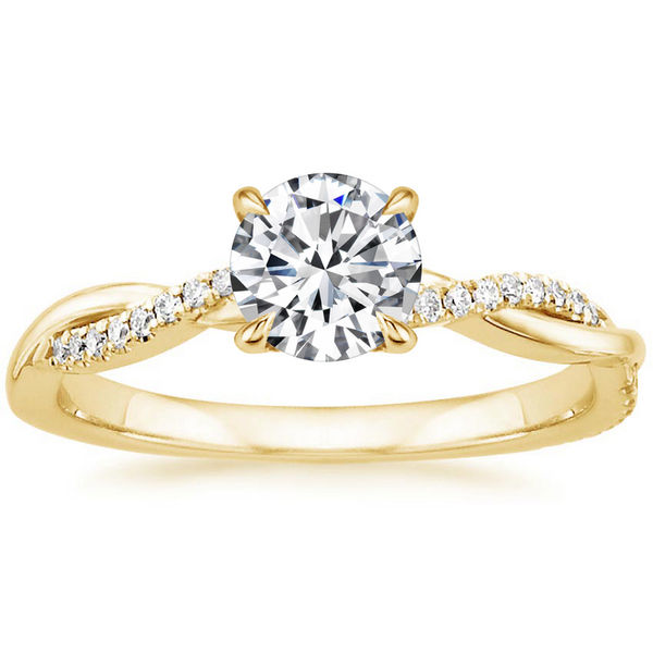 Alberta Solitaire Ring — Gold-Tone — image 2