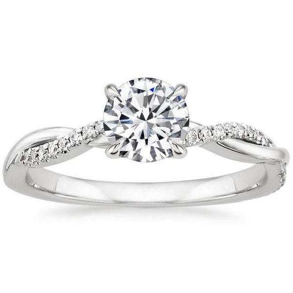 Alberta Solitaire Ring — Silver-Tone — image 4