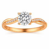 Alberta Solitaire Ring — Rose-Gold-Tone — image 5