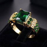 Arabella Green Shimmer Ring - image 2