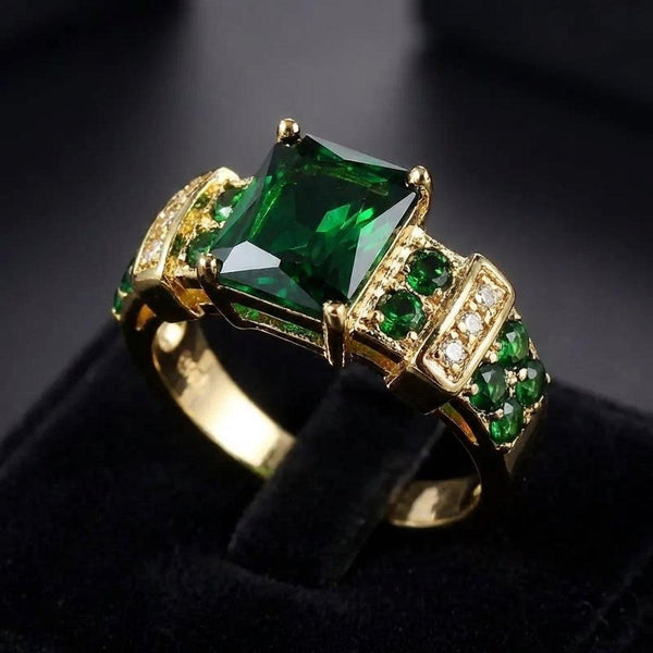 Arabella Green Shimmer Ring - image 2