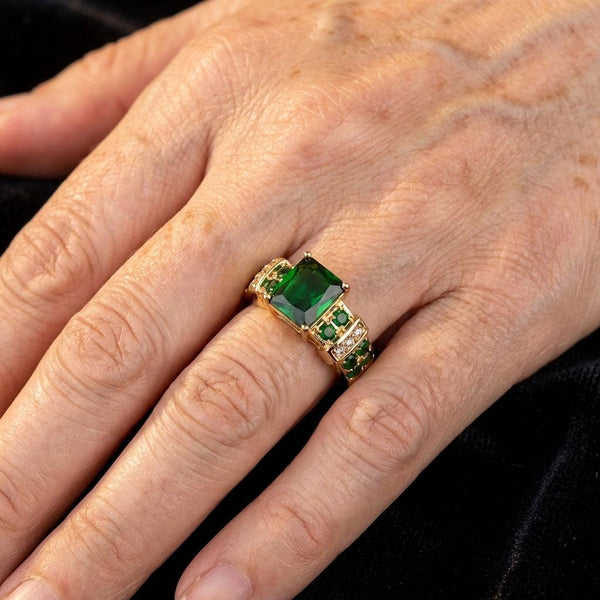 Arabella Green Shimmer Ring - image 3