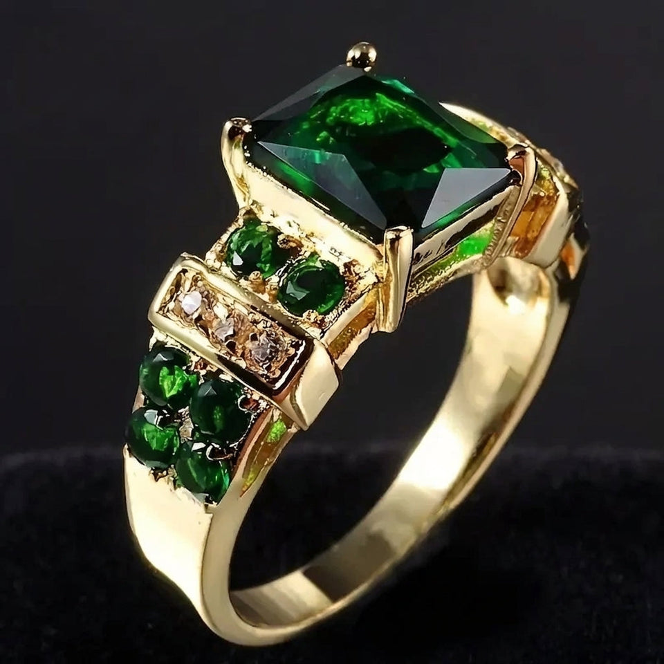 Arabella Green Shimmer Ring - image 1