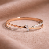 Noelle Braided Ring | Rose-Gold-Tone and Silver-Tone