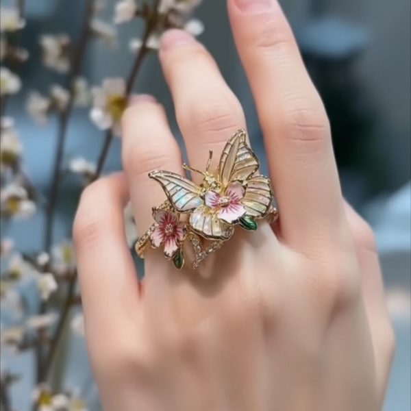 Eleanor Butterfly Sparkle Ring - image 6