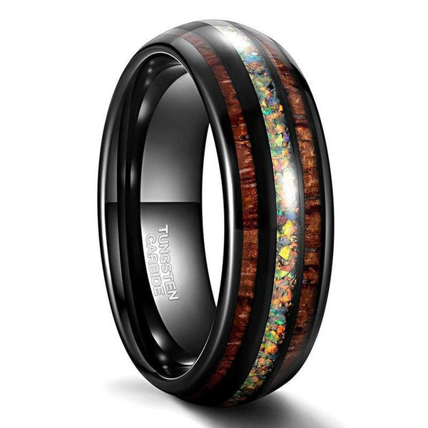 Richard Inlay Band Ring | Black - image 7