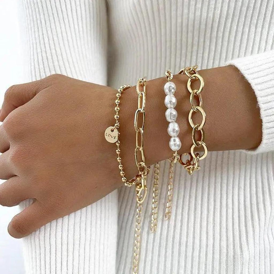 Rebecca Daisy Bracelets | Gold-Tone