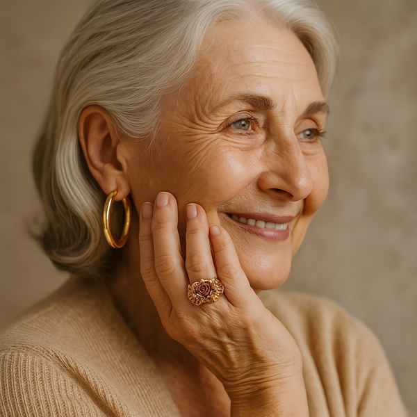 Rita Gold-Tone Flower Ring — image 2