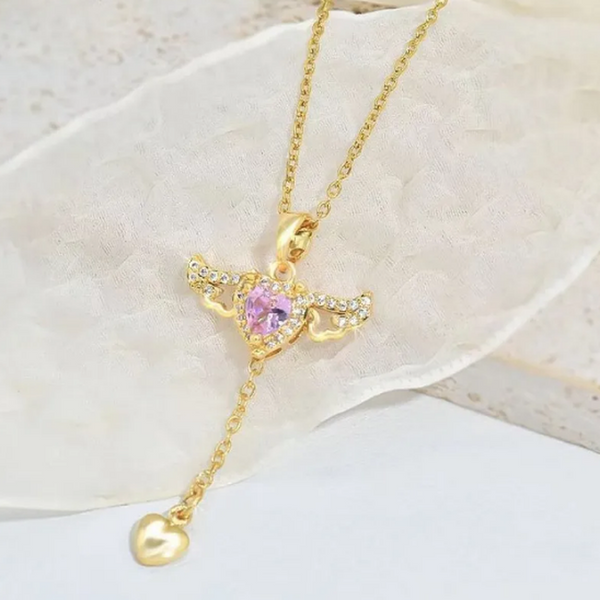 Lorraine Cupid Angel Heart Necklace - image 2