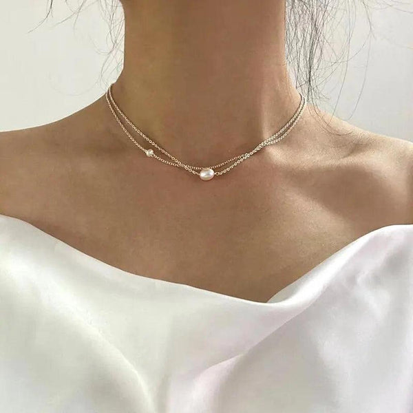 Magdalena Pearl-Look Bead Necklace - image 1