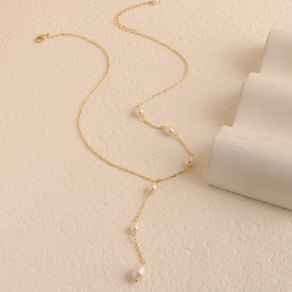 Ingrid Pearl-Look Necklace | Silver-Tone — image 2