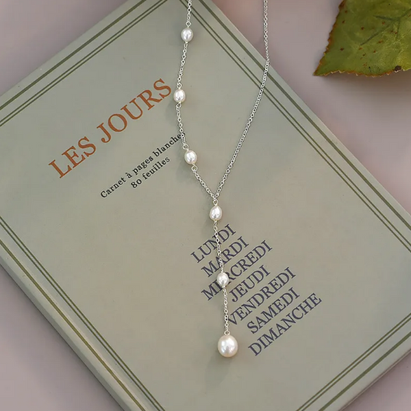 Ingrid Pearl-Look Necklace | Silver-Tone — image 3