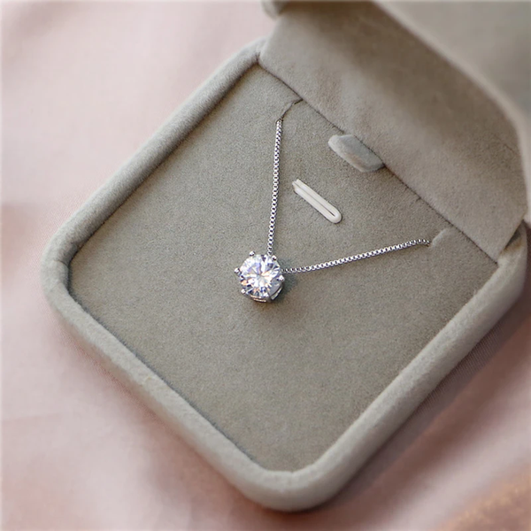 Nora Sparkle Necklace | Silver-Tone