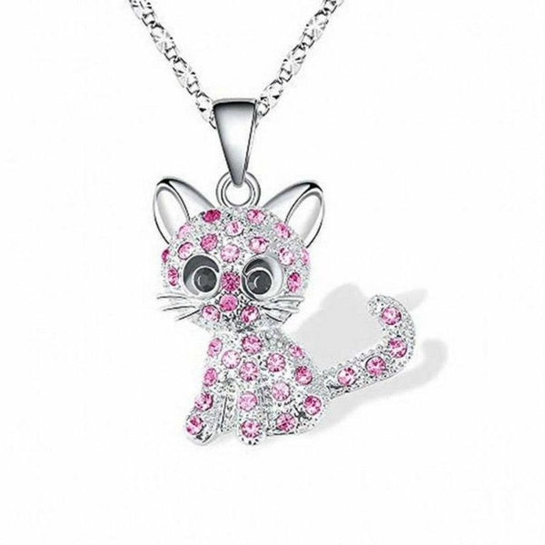 Magnolia Kitten Multicolor Sparkle Necklace | Silver-Tone — image 2