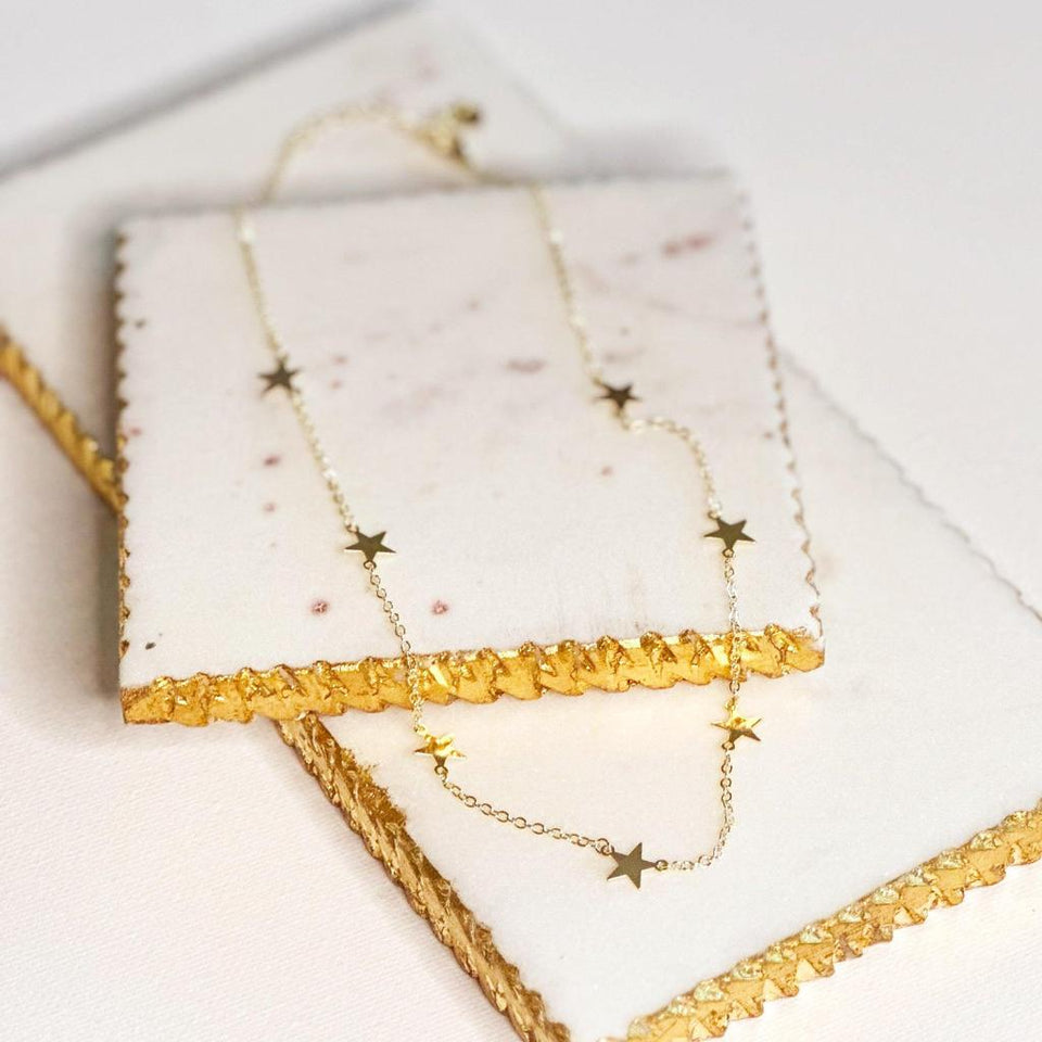 Renata Slim Star Pendant Necklace - image 1