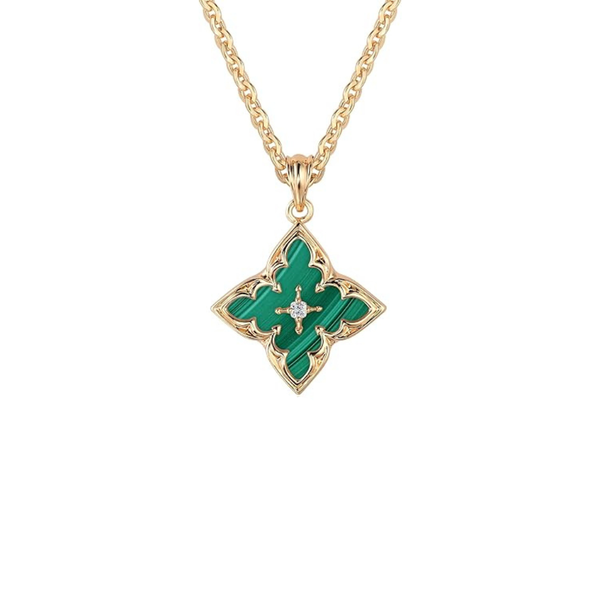 Harriet Green Clover Pendant Necklace | Gold-Tone — image 2