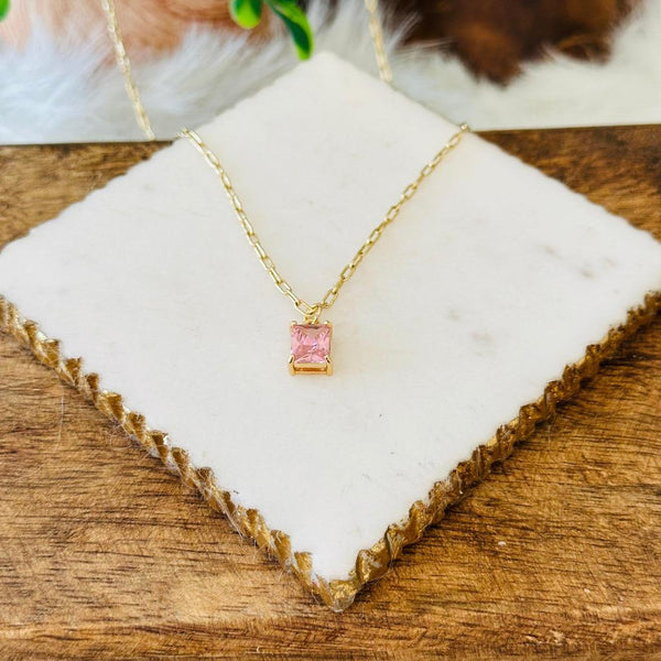 Louisa Emerald-Cut Pendant Necklace - image 4