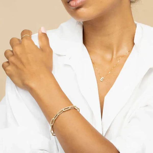 Sibyl Initial Necklace | Gold-Tone — image 4