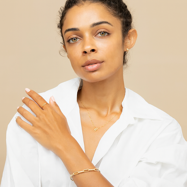 Sibyl Initial Necklace | Gold-Tone — image 5
