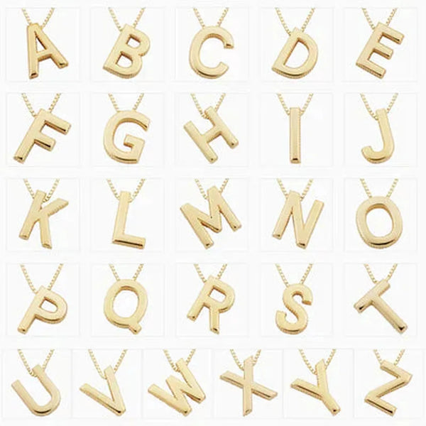 Sibyl Initial Necklace | Gold-Tone