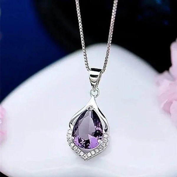 Martha Purple Accent Necklace - image 1