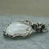 Gertrude Wire Moon Pendant Necklace - image 3