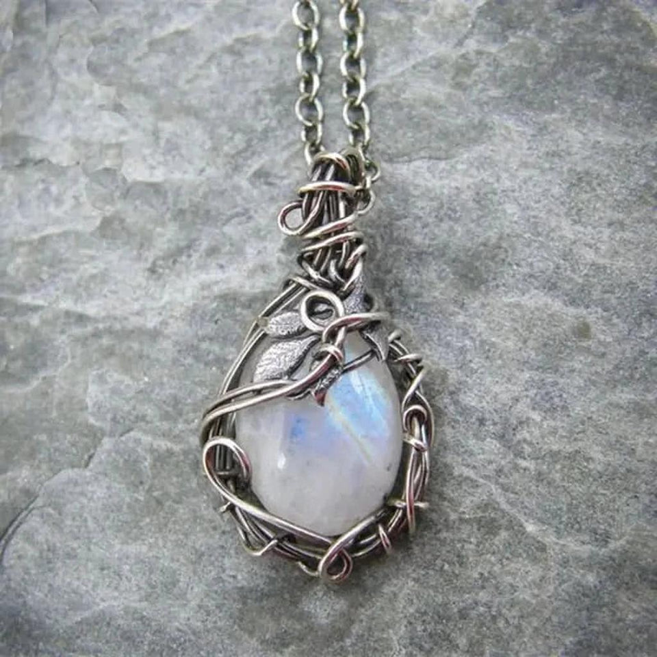 Gertrude Wire Moon Pendant Necklace - image 1
