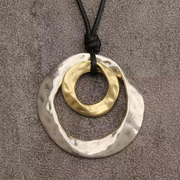 Eunice Irregular Geometric Pendant Necklace - image 4