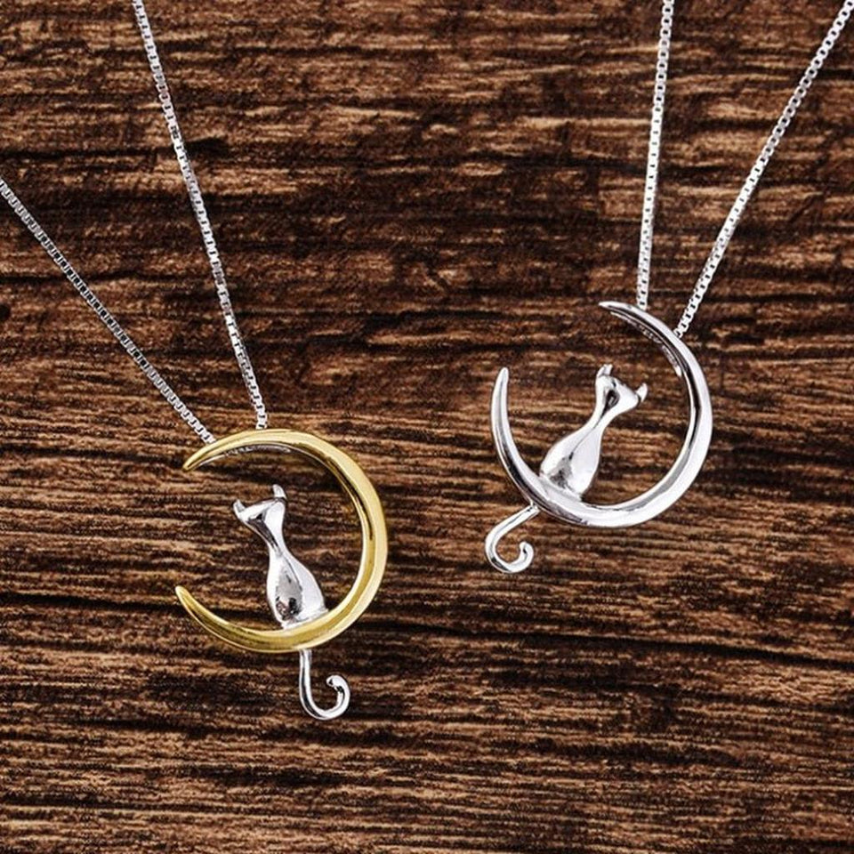 Phoebe Moon and Cat Drop Necklace - image 1