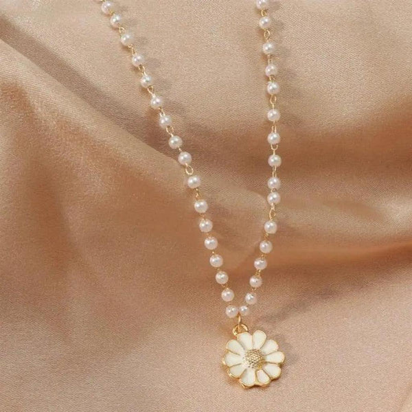 Elaine Daisy Drop Necklace - image 3