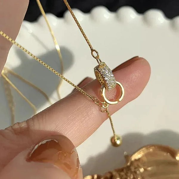 Myrtle Two-Ring Pendant Necklace - image 2